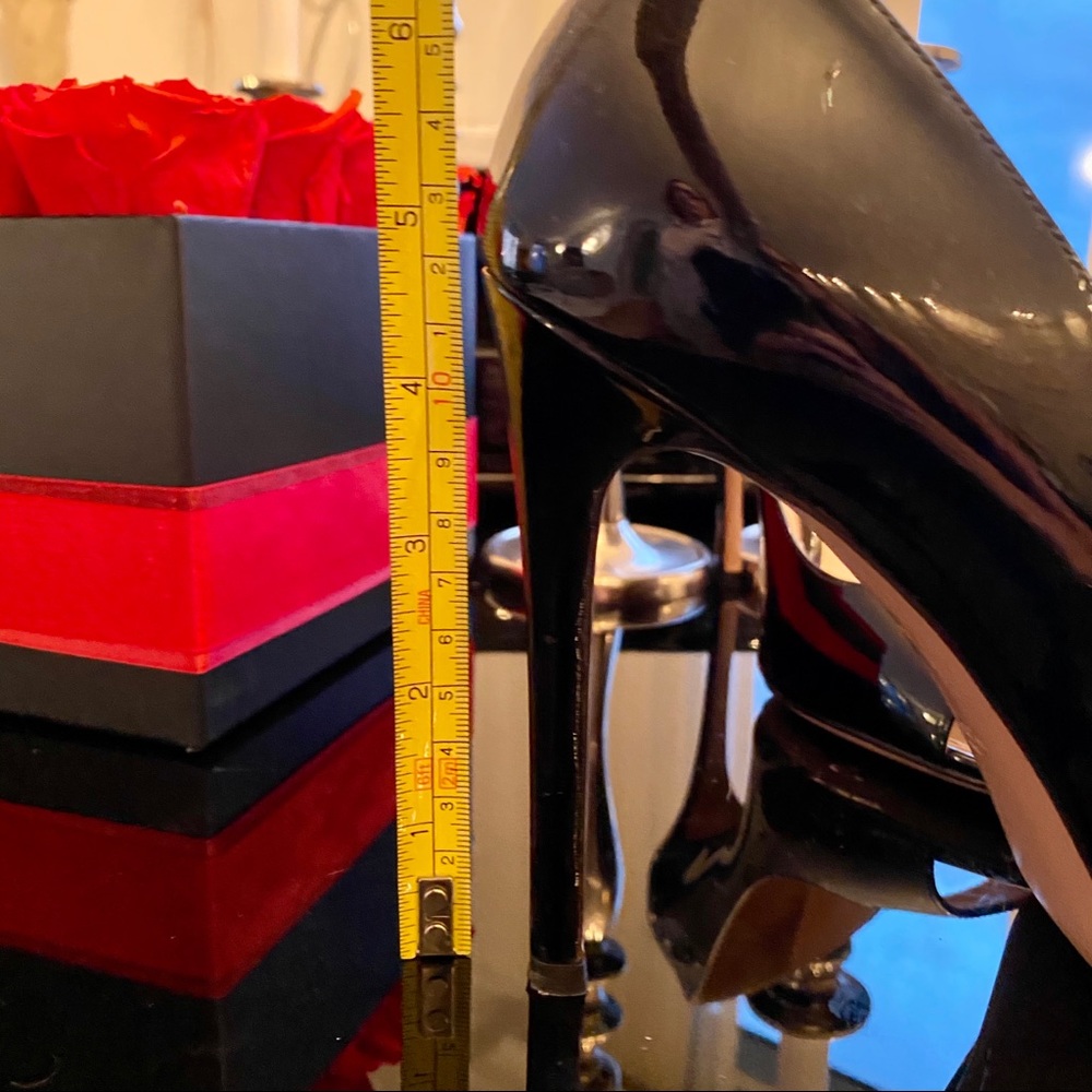 AUTH PRADA PEEP TOE BLACK PUMP - Picture 13 of 14